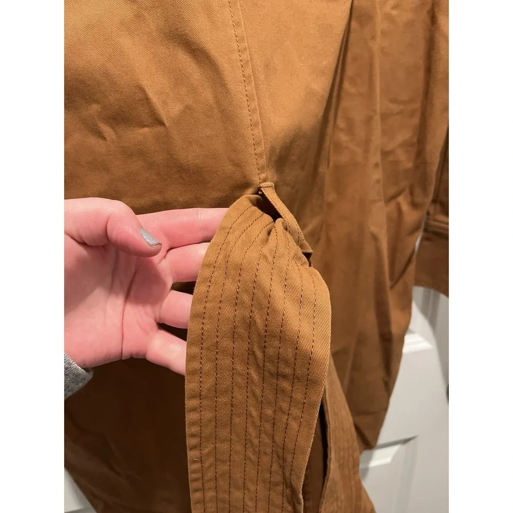 NWT Marissa Webb Skyler Belted Brushed Twill-Tunic Dress In Sienna SZ S - Picture 10 of 10